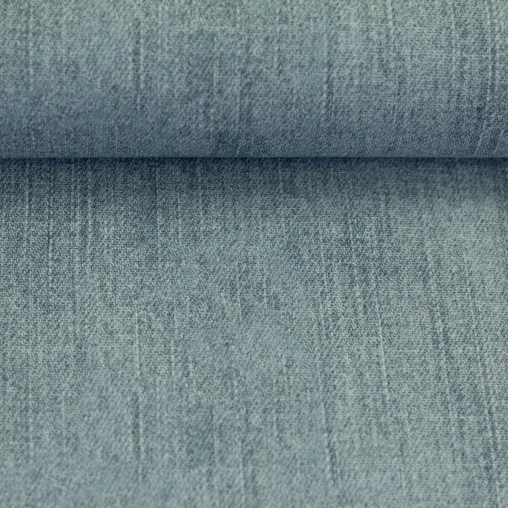 French Terry Stoff - Denim hellblau (Meterware ab 0.50m)