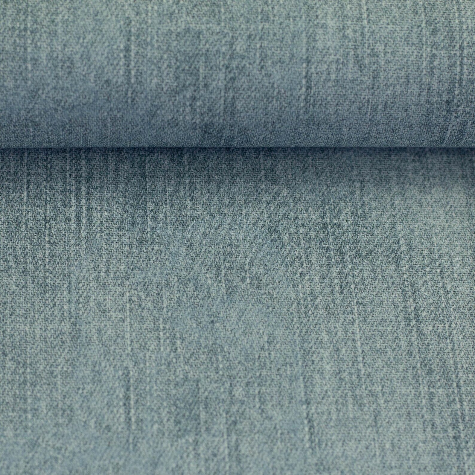 French Terry Stoff - Denim hellblau (Meterware ab 0.50m)