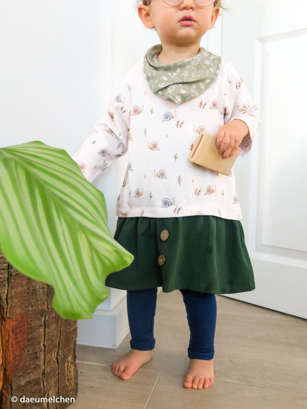 Jersey Stoff - Life in the Forest - Schnecke Christiane Zielinski (Meterware ab 0.50m)