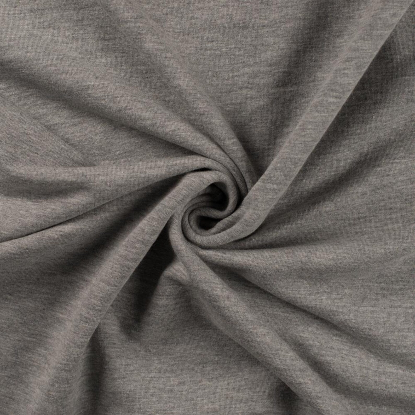 French Terry - Uni Grau (Meterware ab 0.5m)