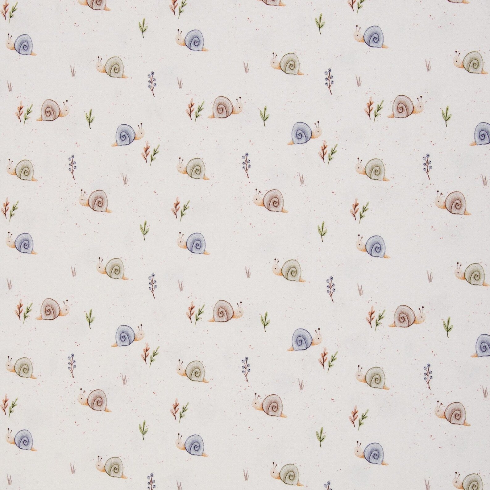 Jersey Stoff - Life in the Forest - Schnecke Christiane Zielinski (Meterware ab 0.50m)
