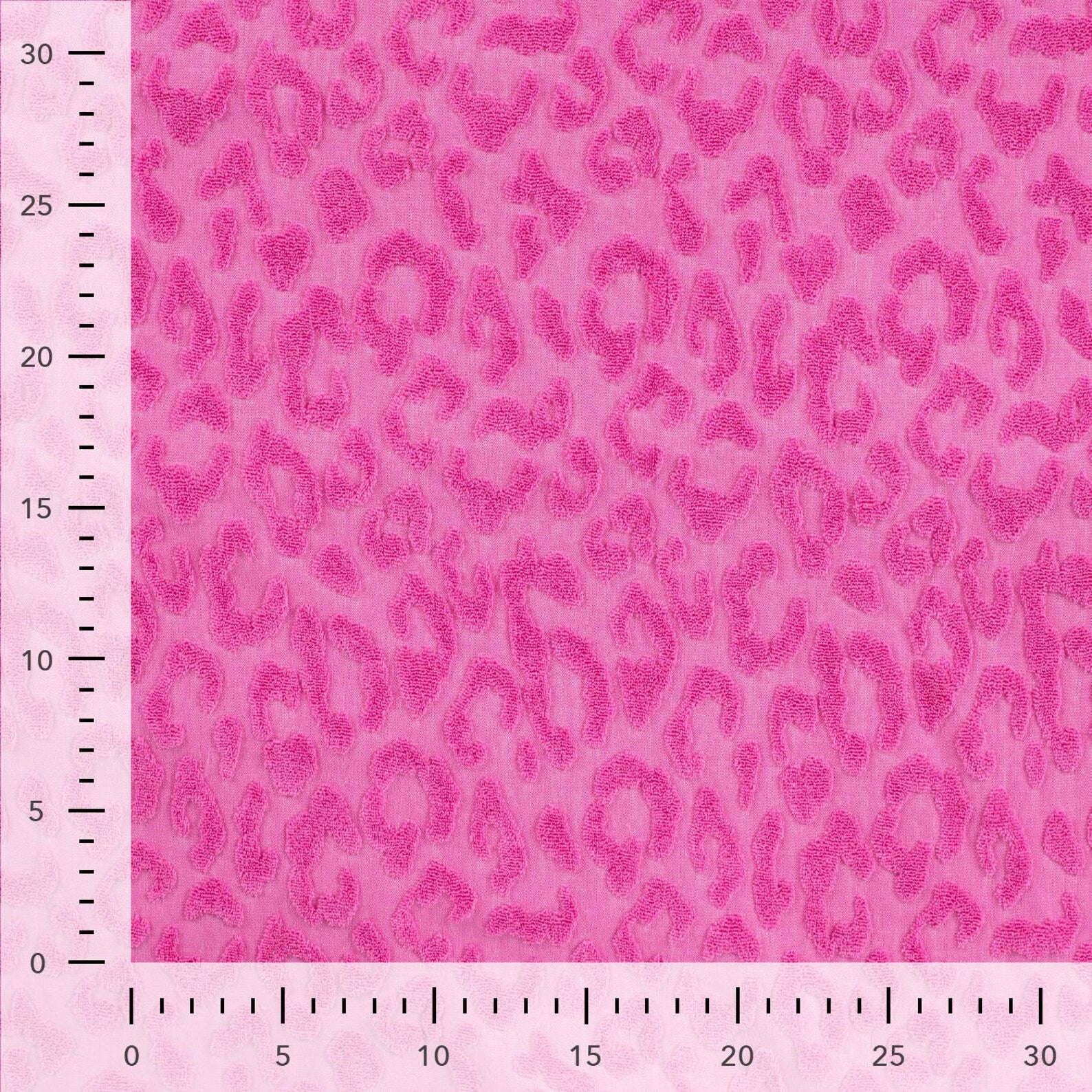 Jaquard Leo - Frotteemuster - Pink (Meterware ab 0.50m)