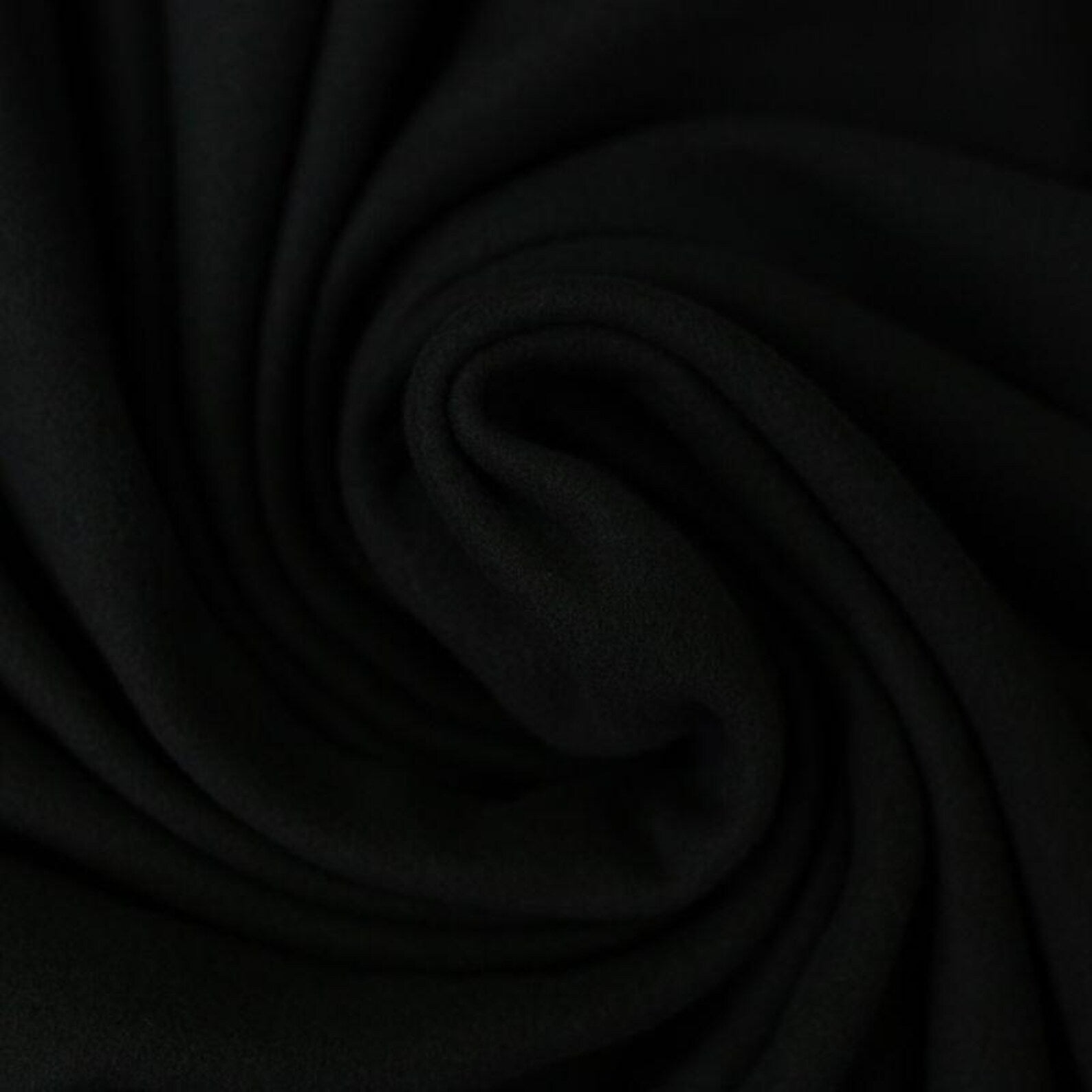 Fleece Fiona - Antipilling - Microfleece - Schwarz (Meterware ab 0.50m)