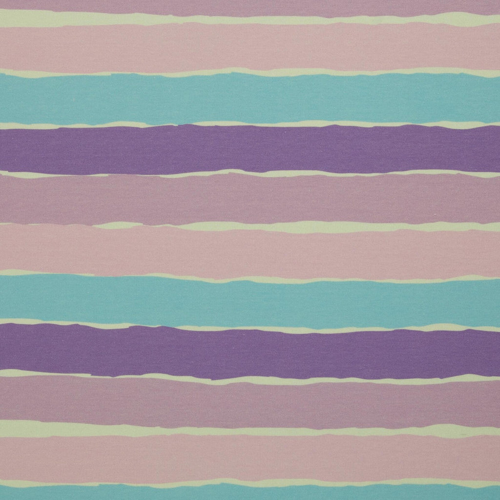 Jersey Stoff - Stripy by Mrs Mint - Streifen Purple (Meterware ab 0.50m)