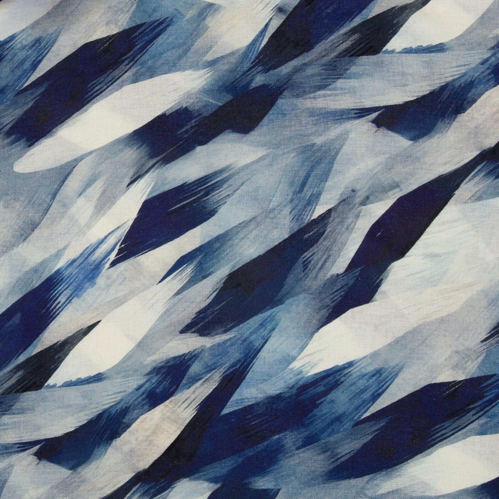 Baumwoll Leinen - Adria blue (Meterware ab 0.50m)