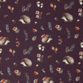 Jersey Stoff - Forest Animals - Igel beere (Meterware ab 0.50m)