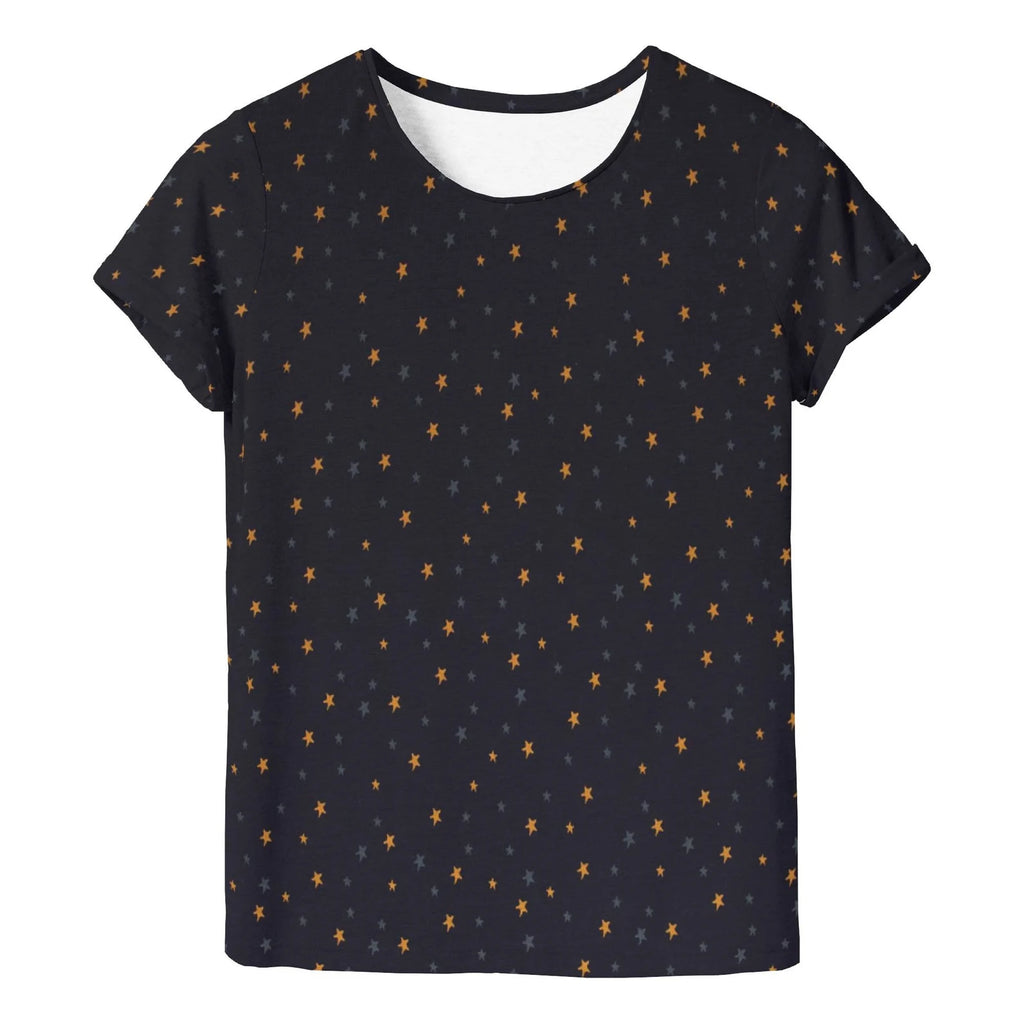 Jersey Stoff - Stars (Meterware ab 0.50m)