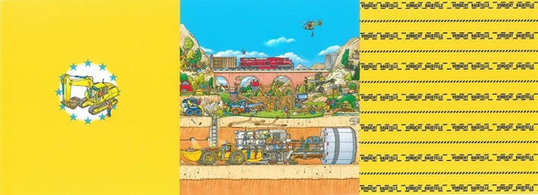 Panel Baumwolljersey - Baustelle