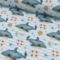French Terry Stoff - Baby Hai (Meterware ab 0.50m)