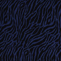Viskose Stoff - Zebra Print Blau (Meterware ab 0.50m)