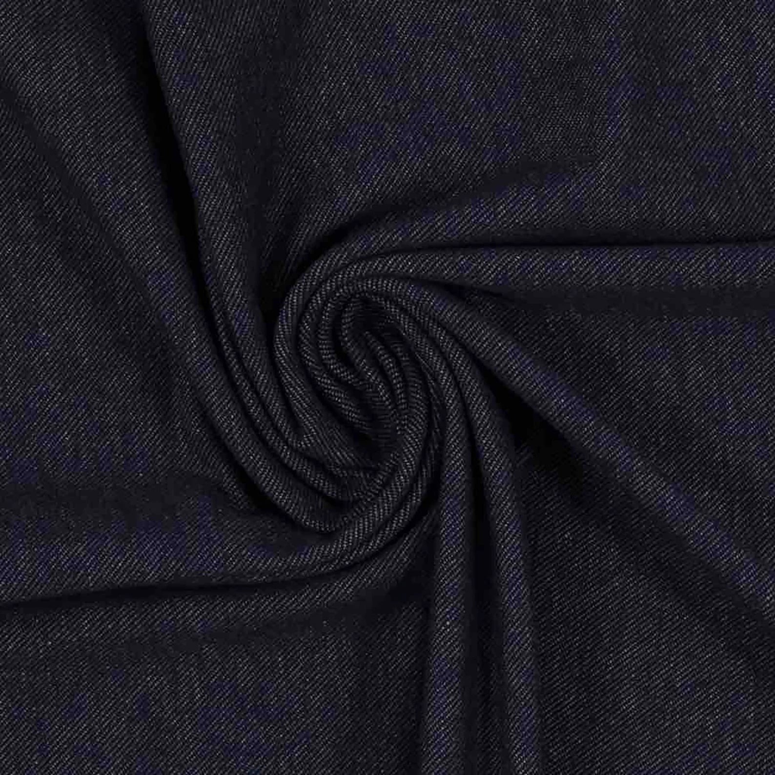 Jeans Jersey - Dunkelblau (Meterware ab 0.50m)