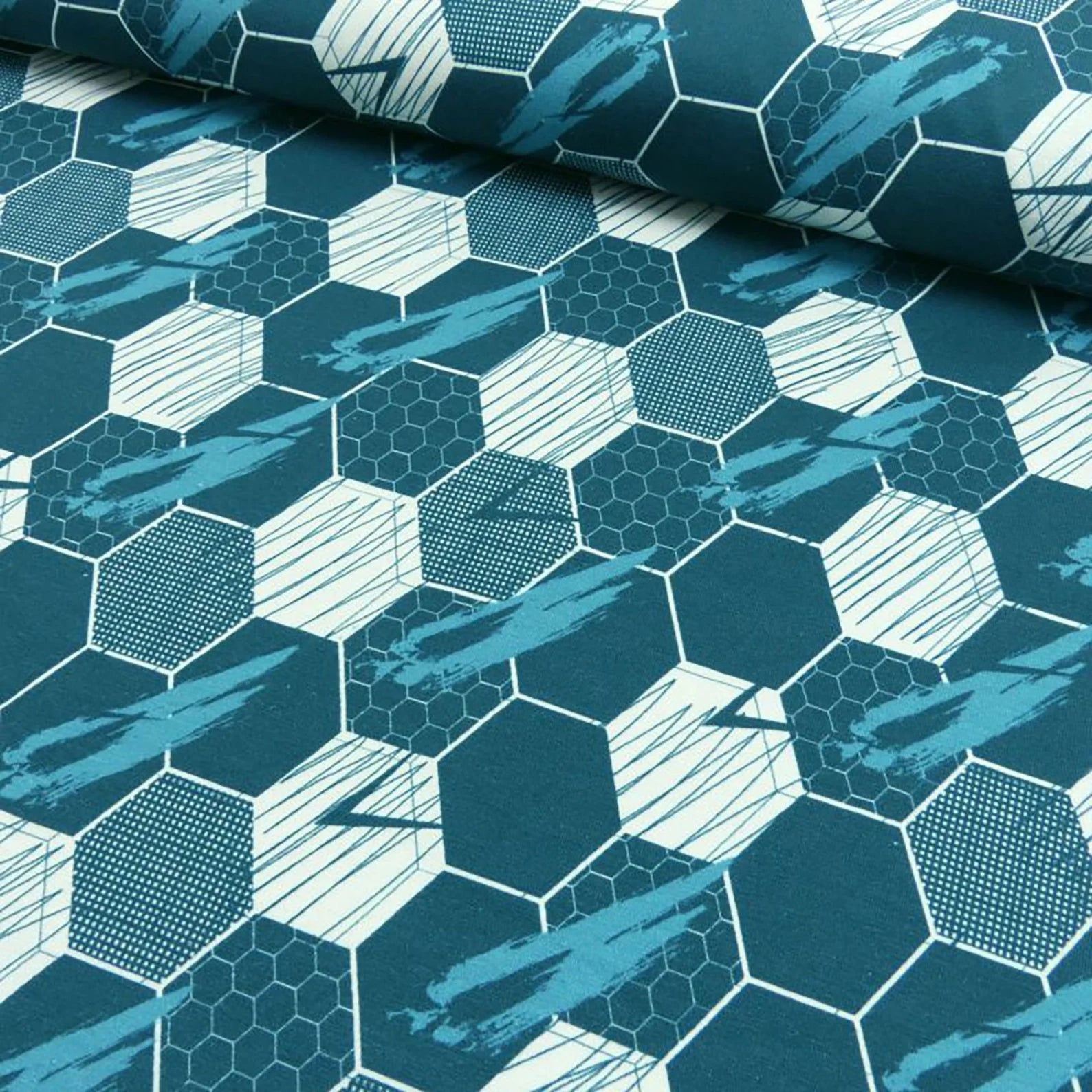 Jersey Stoff - Fußball (Meterware ab 0.50m)