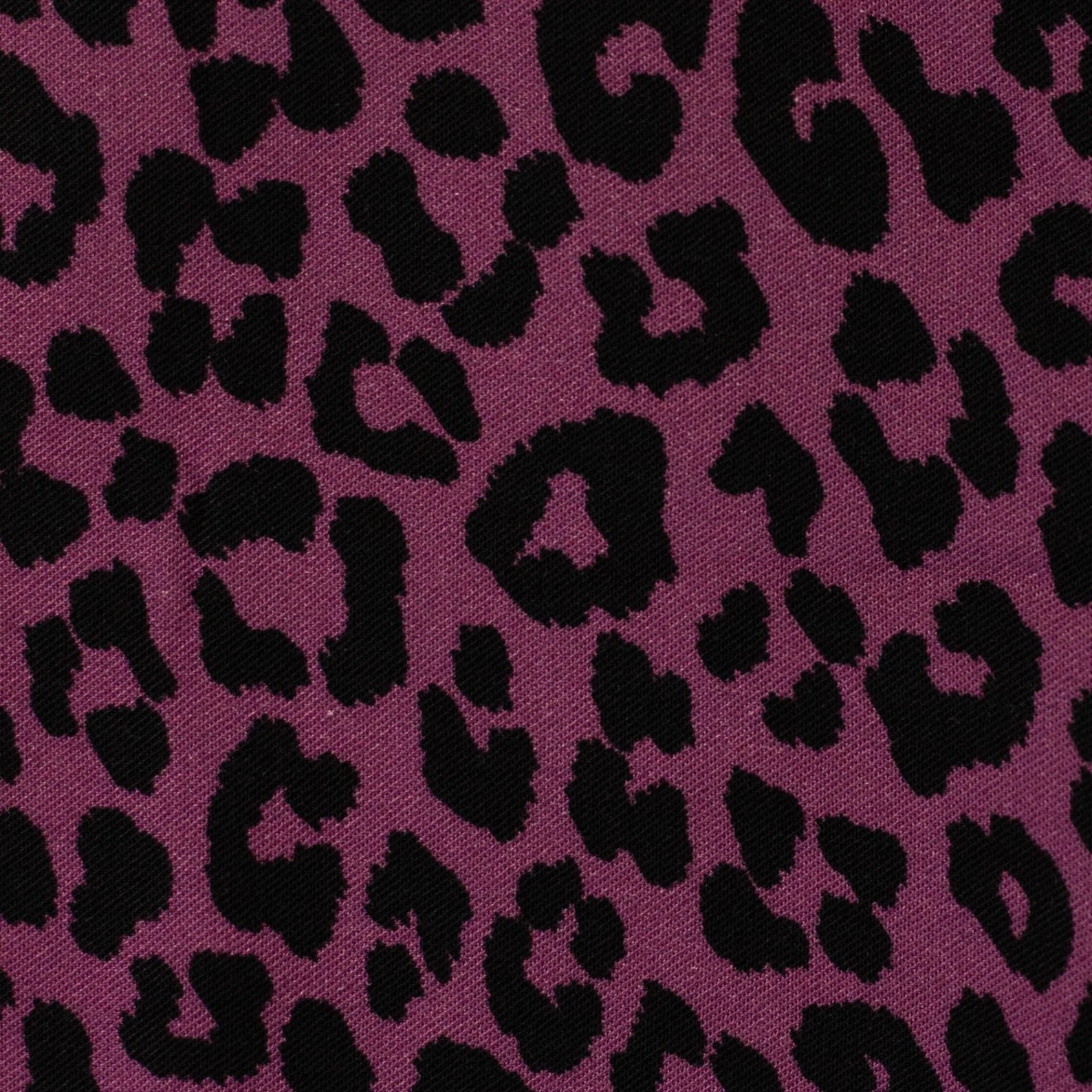 Viskose Stoff - Leo Print Beere (Meterware ab 0.50m)