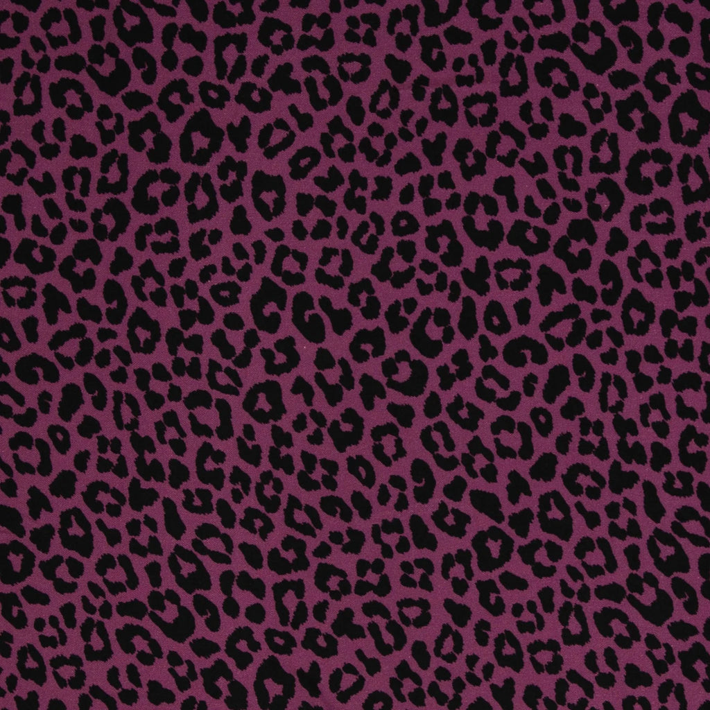 Viskose Stoff - Leo Print Beere (Meterware ab 0.50m)