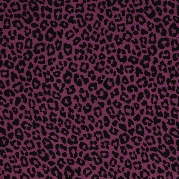 Viskose Stoff - Leo Print Beere (Meterware ab 0.50m)