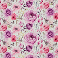Jersey Stoff - Floral/Blumen/Samern (Meterware ab 0.50m)