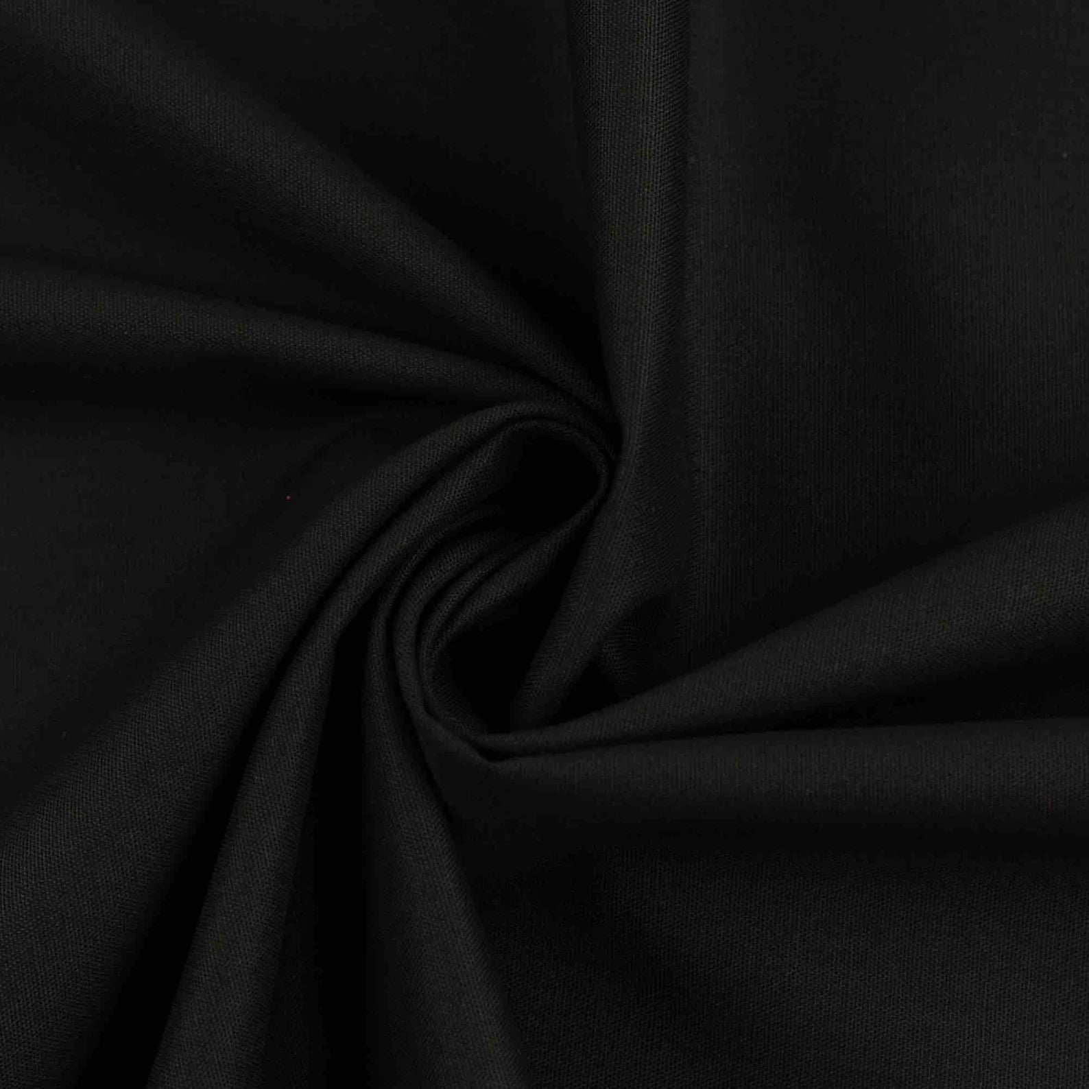 Baumwolle Webware - Schwarz (Meterware ab 0.50m)