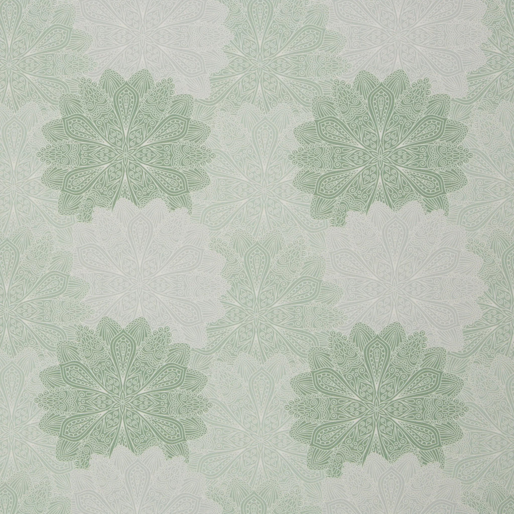 Baumwolle Webware Stoff - Tumba, Ornamente, Yoga, Mandala - Mint (Meterware ab 0.50m)