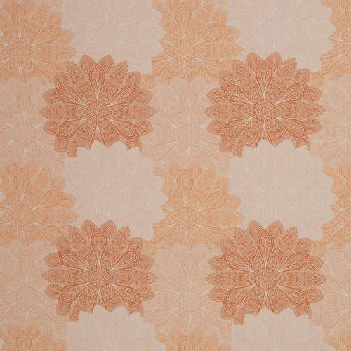 Baumwolle Webware Stoff - Tumba, Ornamente, Yoga, Mandala - Orange (Meterware ab 0.50m)