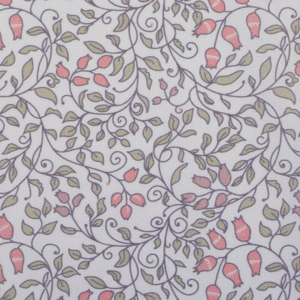 Baumwolle Webware Stoff - Tumba, Ornamente, Yoga, Floral - rosa (Meterware ab 0.50m)
