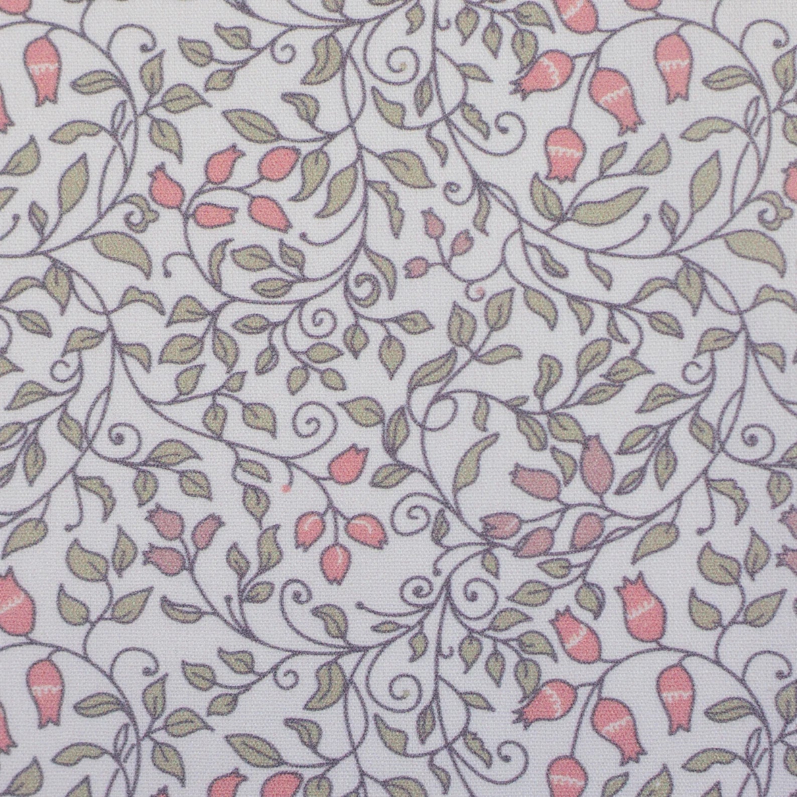 Baumwolle Webware Stoff - Tumba, Ornamente, Yoga, Floral - rosa (Meterware ab 0.50m)