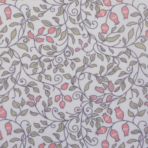 Baumwolle Webware Stoff - Tumba, Ornamente, Yoga, Floral - rosa (Meterware ab 0.50m)