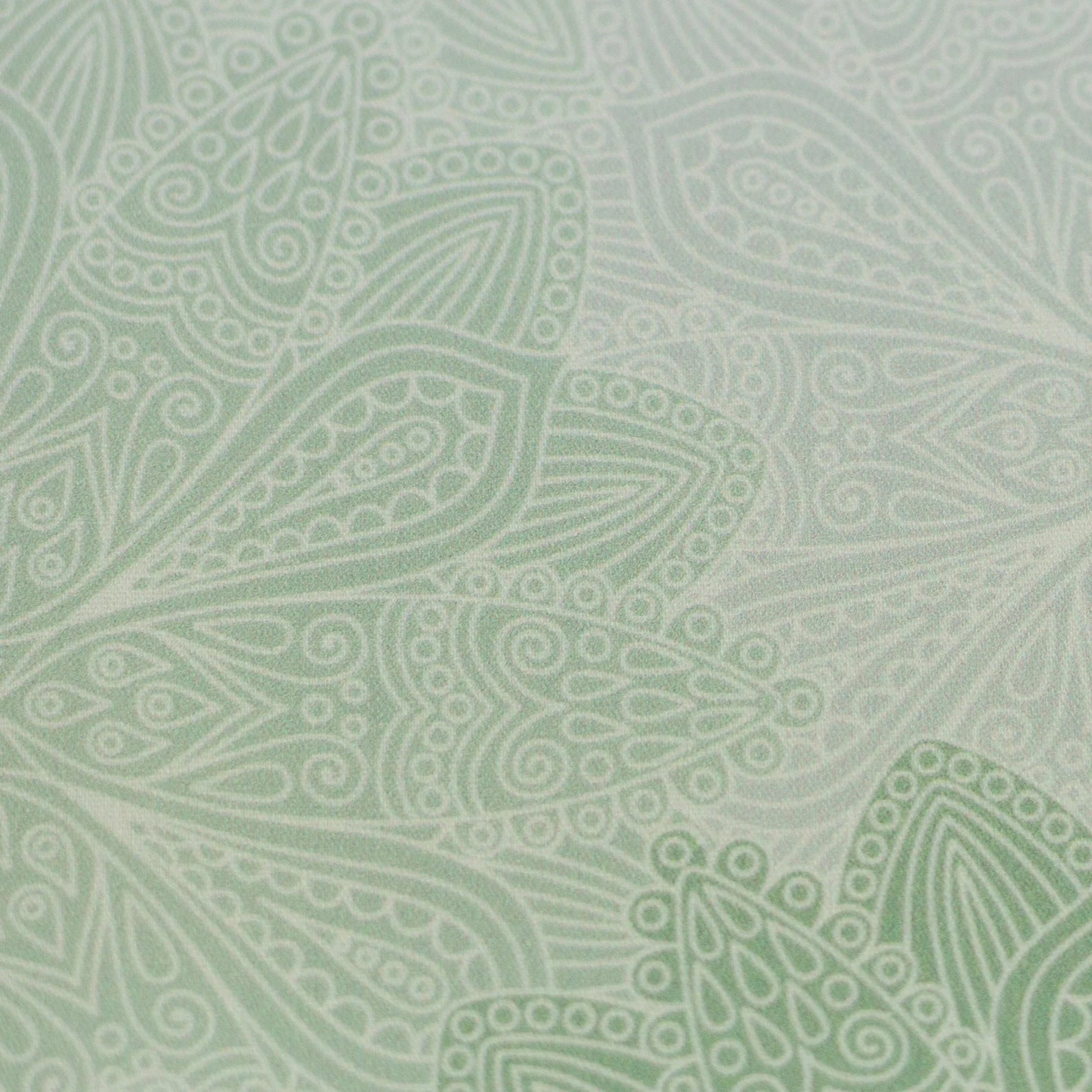 Baumwolle Webware Stoff - Tumba, Ornamente, Yoga, Mandala - Mint (Meterware ab 0.50m)