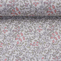 Baumwolle Webware Stoff - Tumba, Ornamente, Yoga, Floral - rosa (Meterware ab 0.50m)