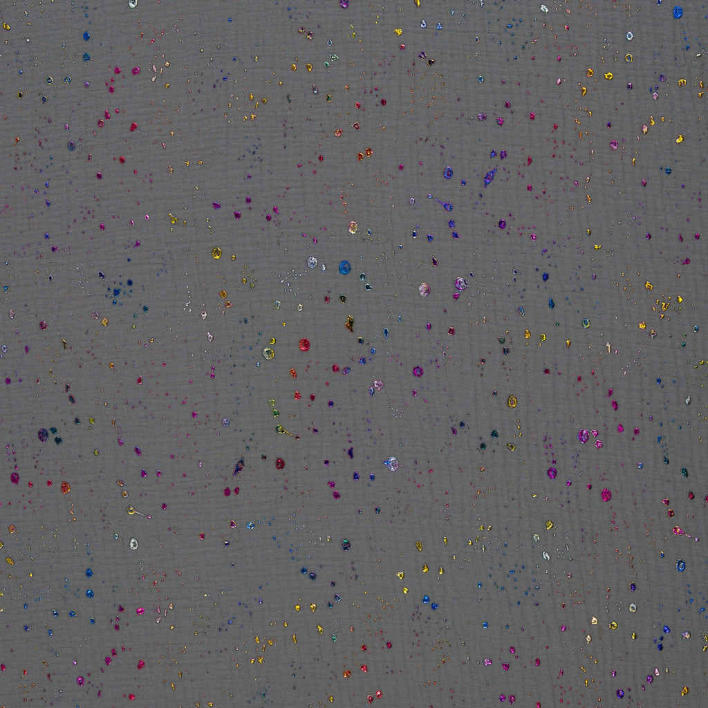 Musselin Stoff - Rainbow Kleckse (Meterware ab 0.50m)