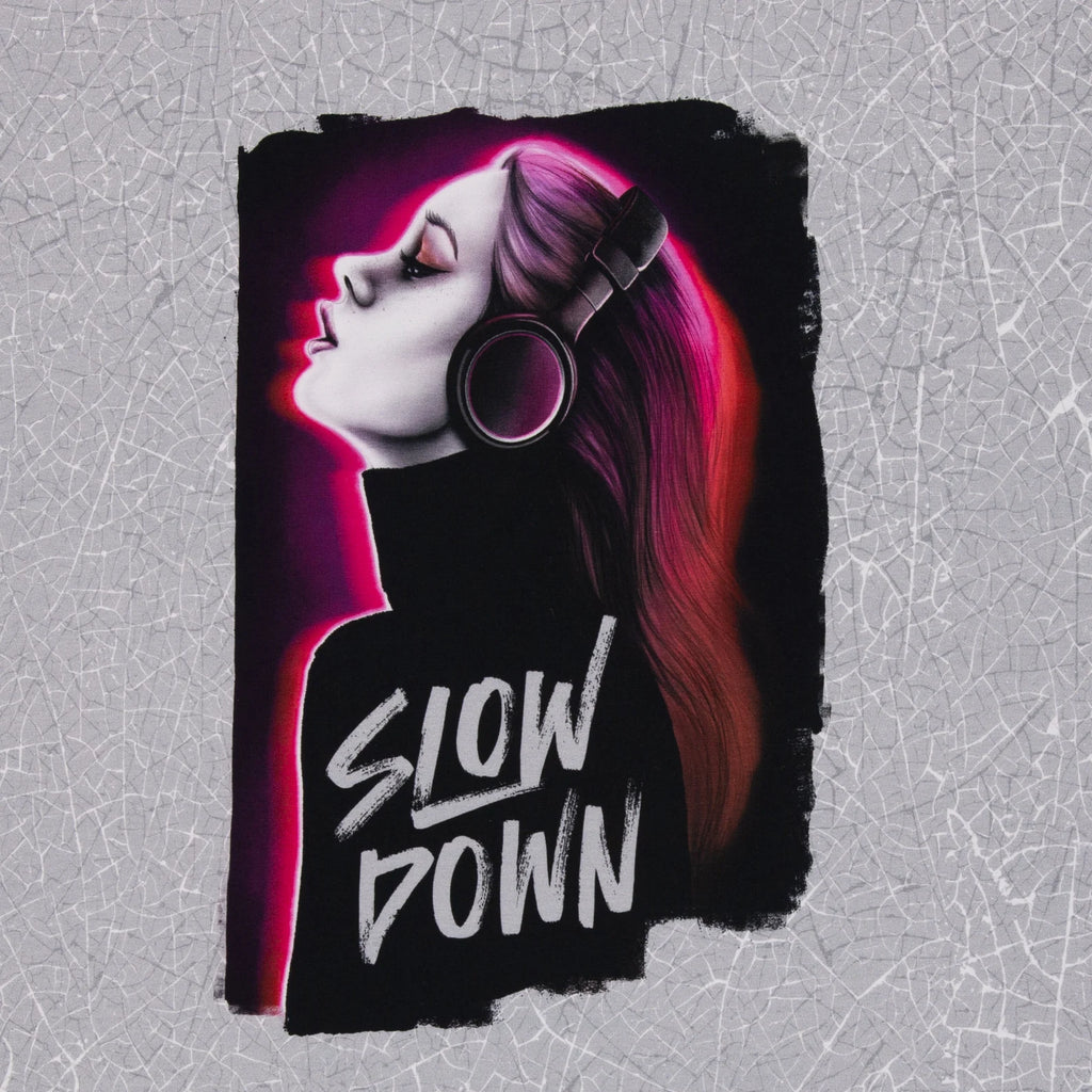 Panel French Terry - Slow down - Thorsten Berger (Panellänge 85cm/Pro Stück)