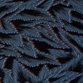 Viskose Stoff - Fall Leaves - Blau (Meterware ab 0.50m)