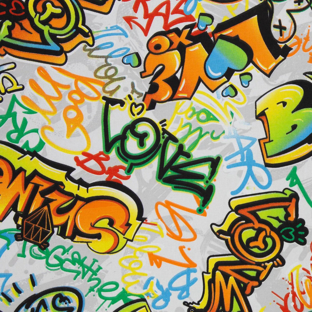 Canvas - Dekostoff - Graffiti - Fashion (Meterware ab 0.50m)