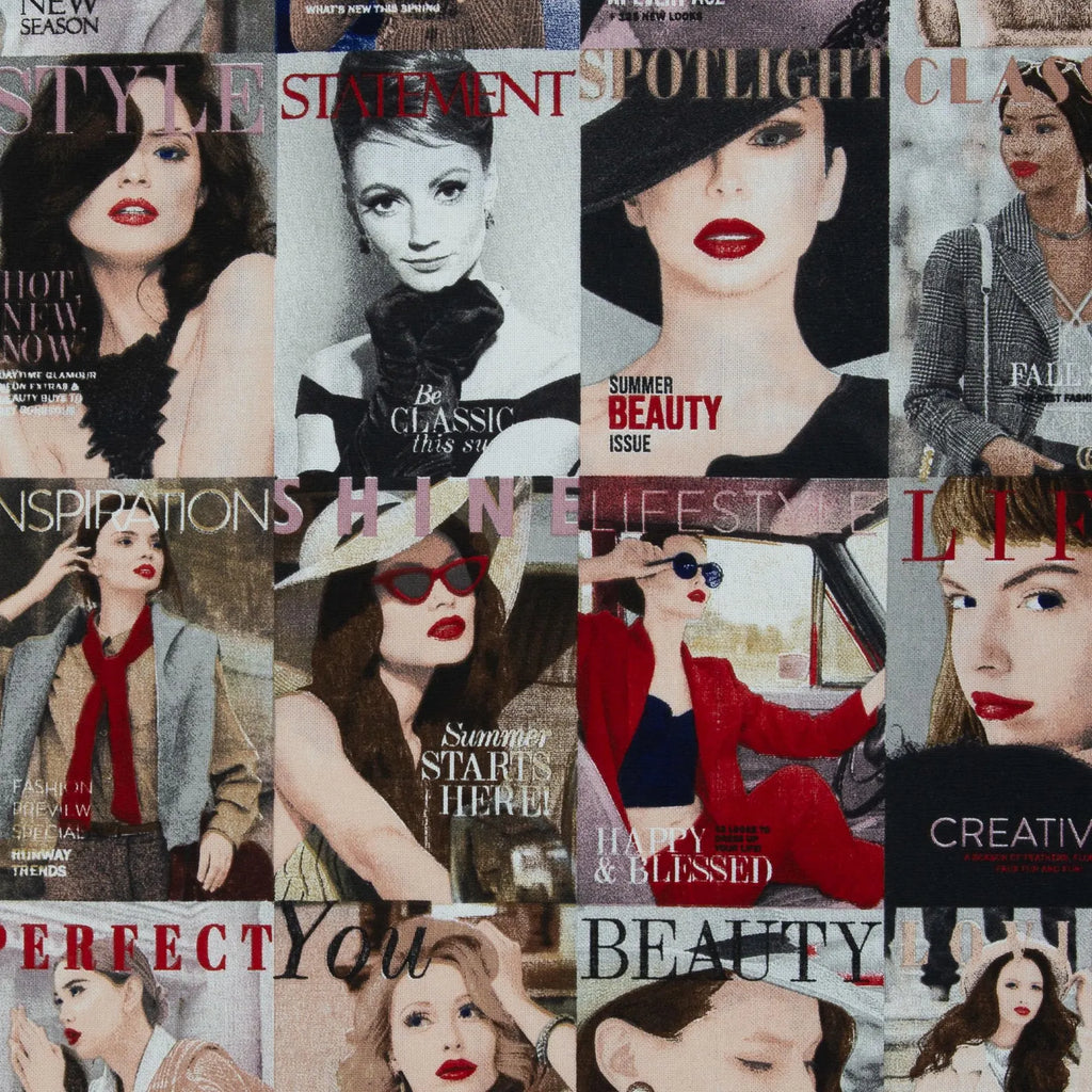 Canvas - Dekostoff - Magazincover - Fashion (Meterware ab 0.50m)
