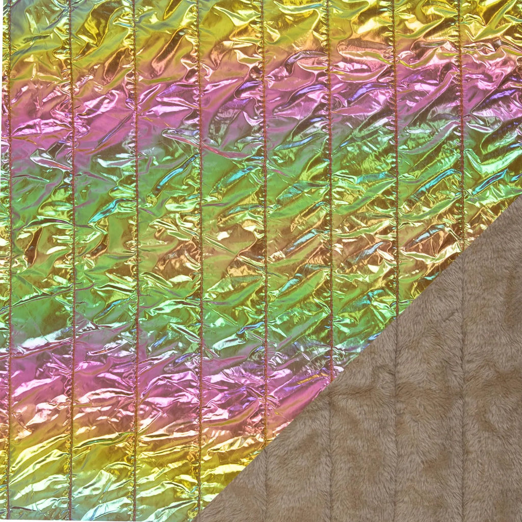 Steppstoff - Stepper - Jackenstoff - Rainbow - Emine (Meterware ab 0.50m)