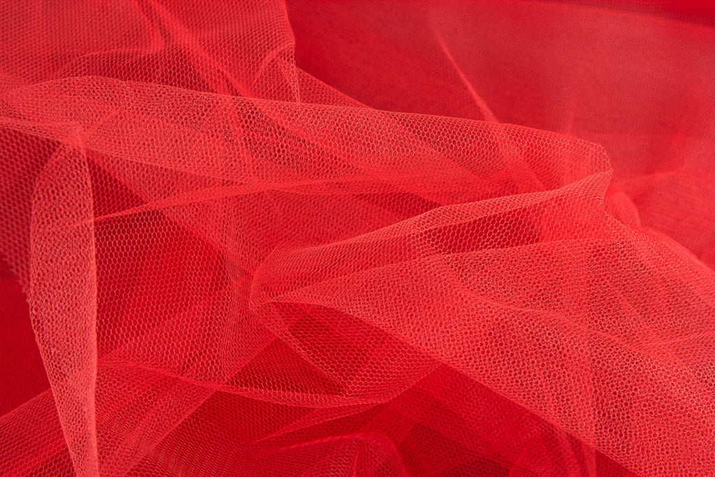 Tüll - Rot (Meterware ab 0.50m)