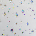 Tüll - Strass weiß (Meterware ab 0.50m)