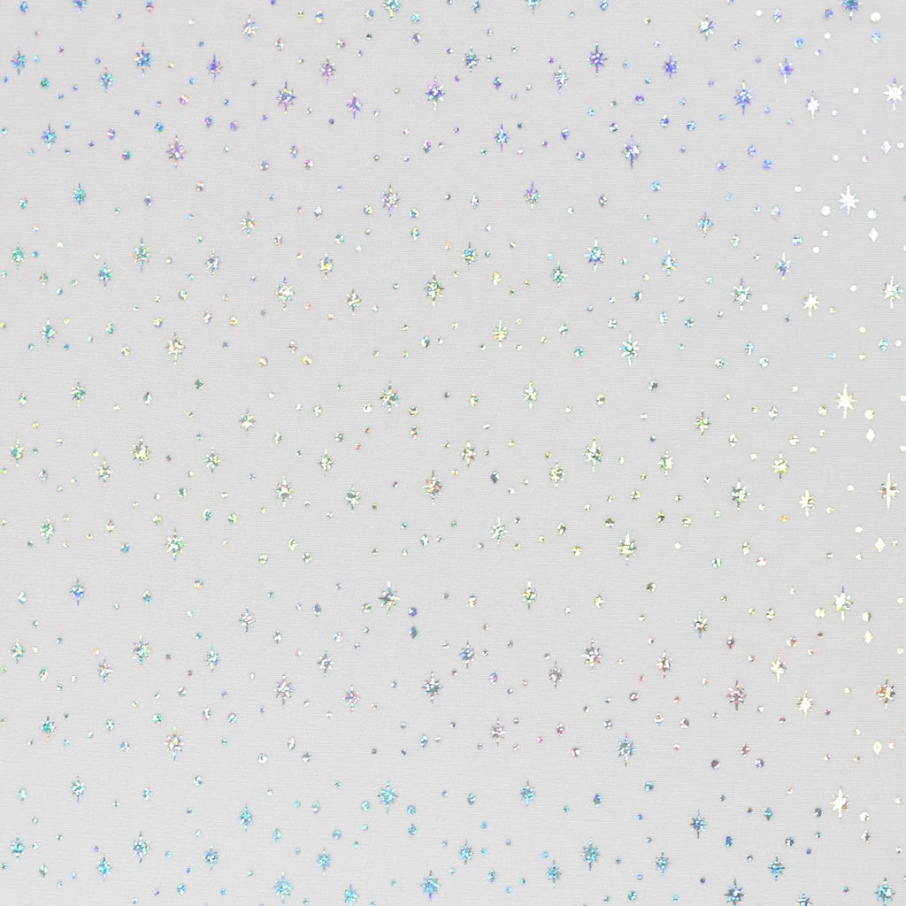 Tüll - Strass weiß (Meterware ab 0.50m)