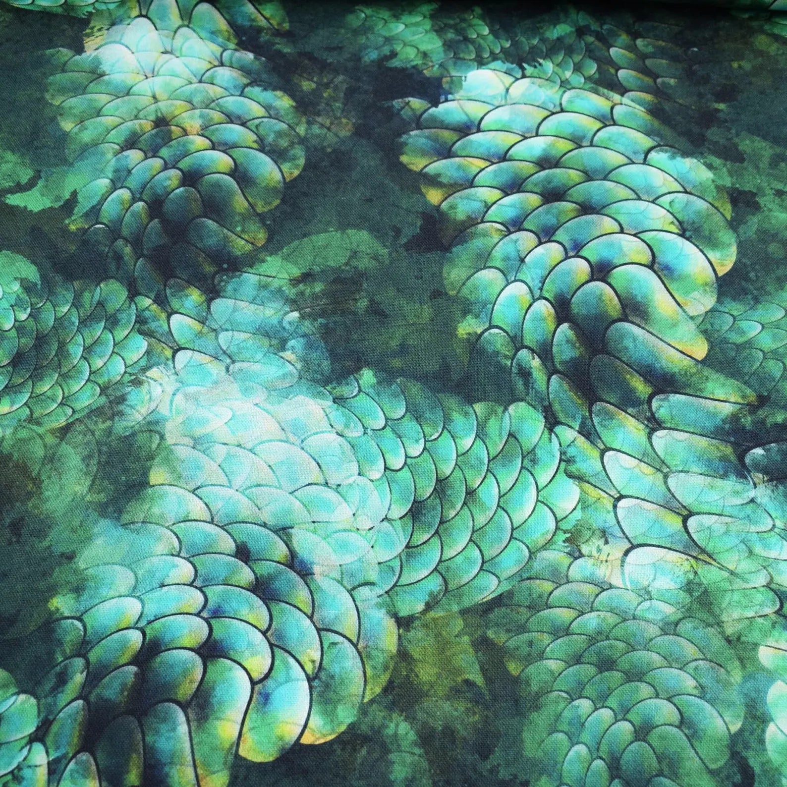 Canvas - Dekostoff - Scale Pattern (Meterware ab 0.50m)