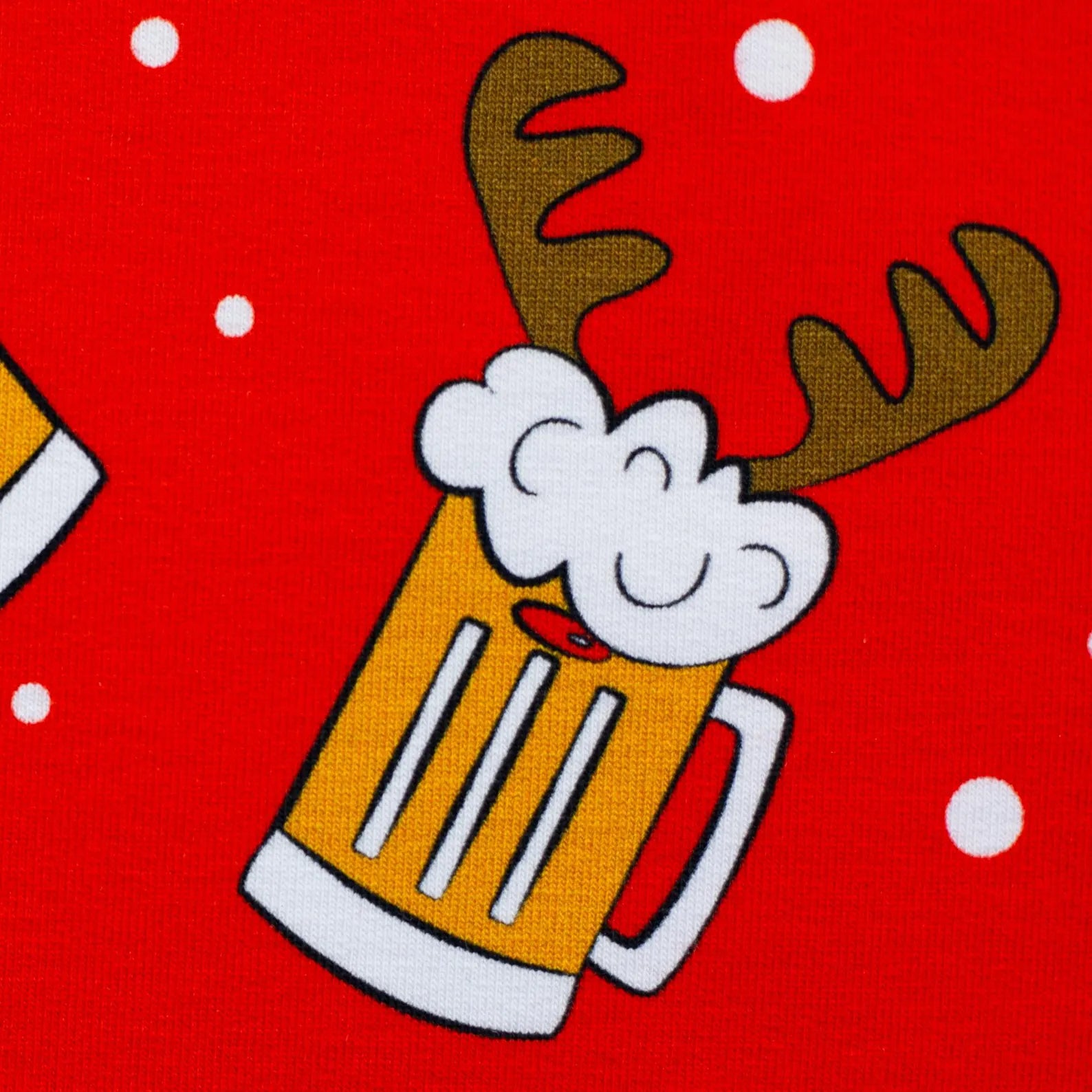 Sweat Stoff - Weihnachtsbier (Holly) (Meterware ab 0.50m)