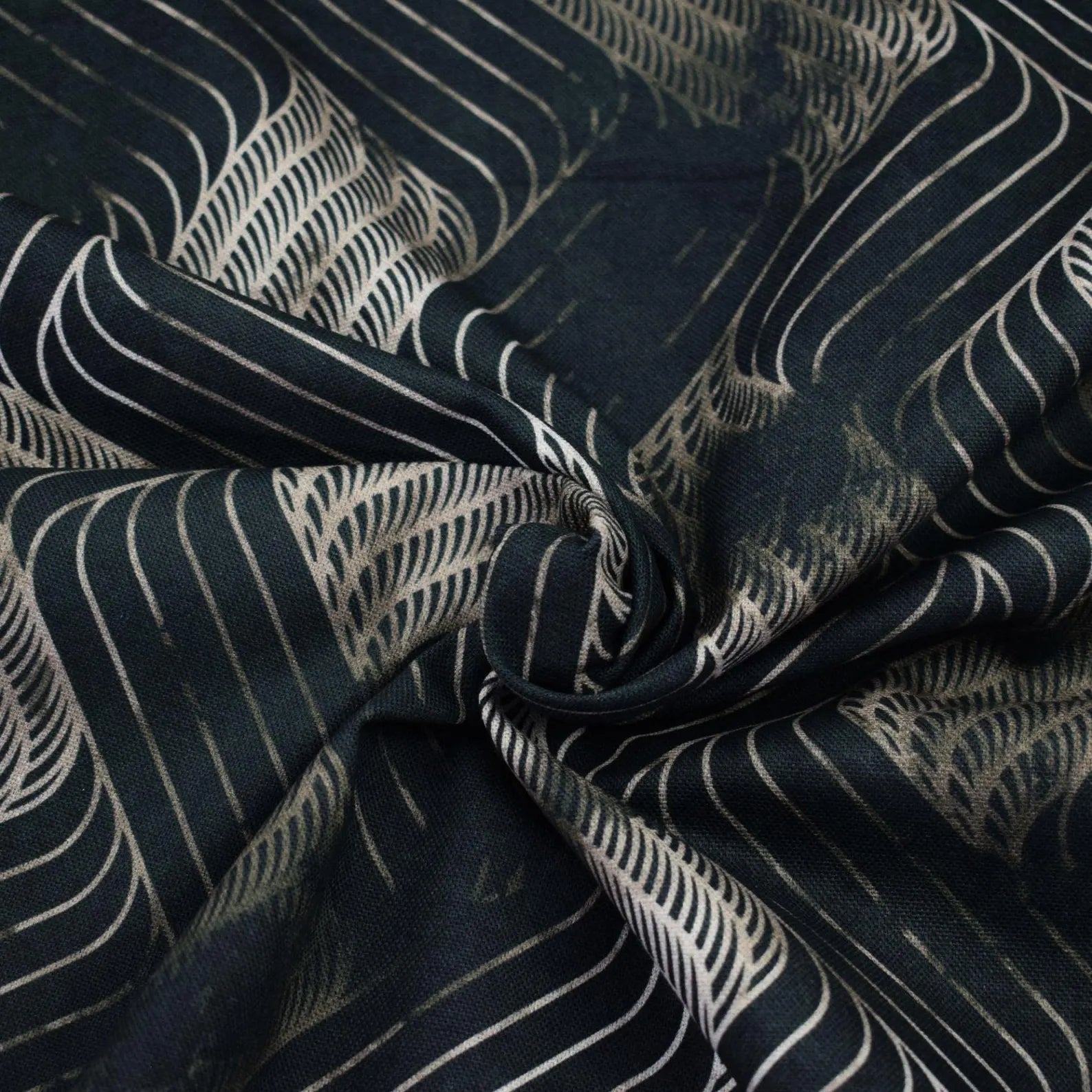 Canvas - Dekostoff - Wave Pattern (Meterware ab 0.50m)