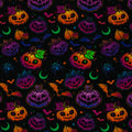 French Terry Stoff - Halloween Kürbisse (Meterware ab 0.50m)