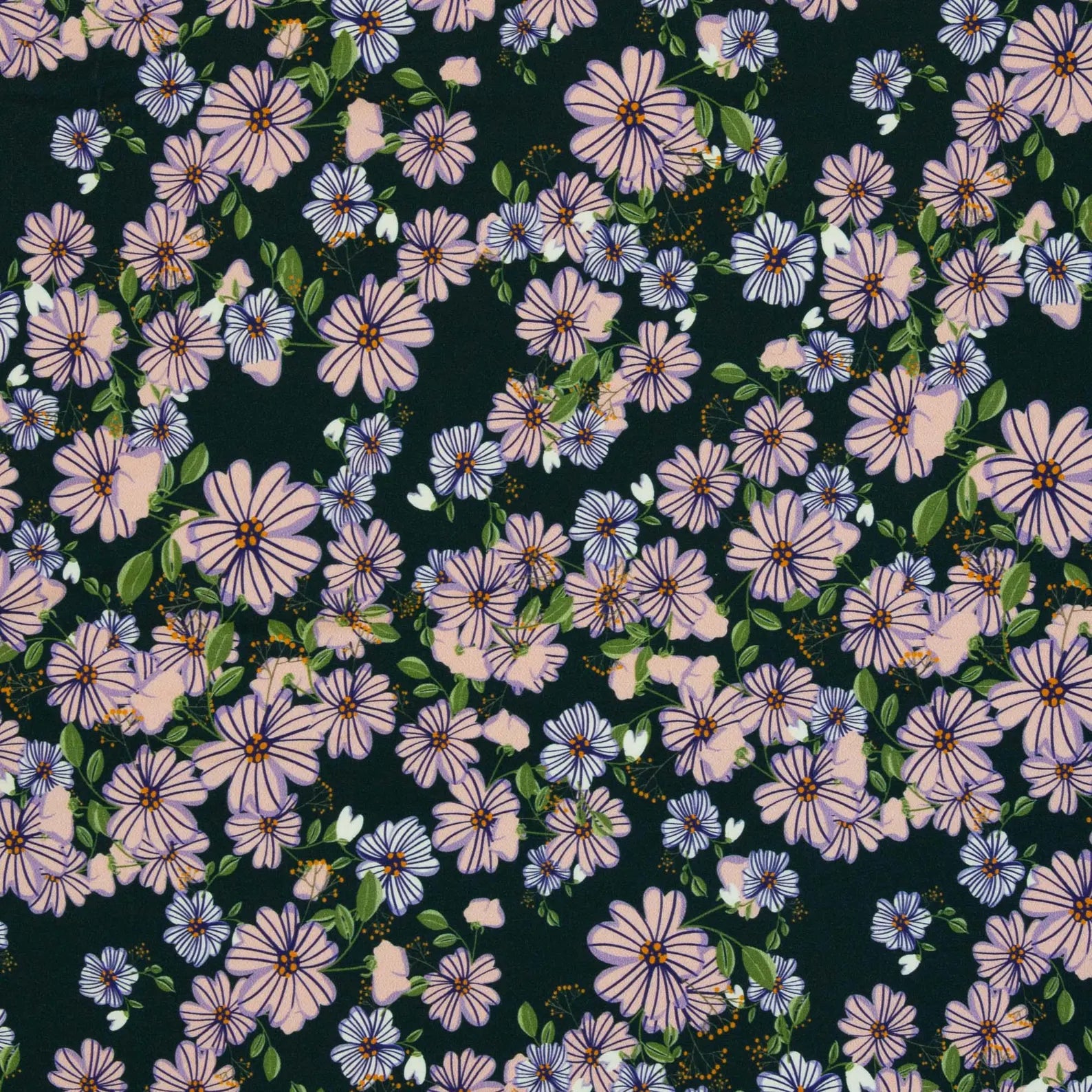 Viskose Jersey - Flowers Sizilien (Meterware ab 0.50m)