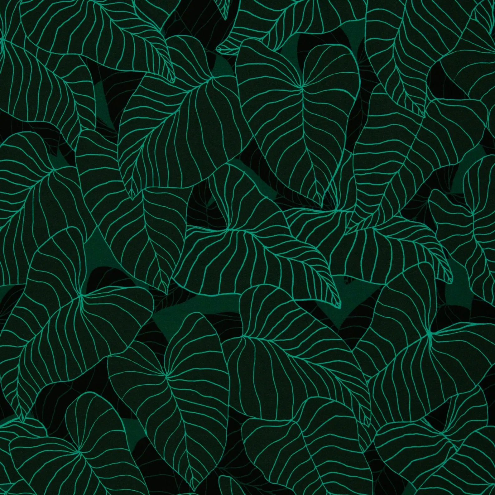Viskose Webware - Tropical Forest by Thorsten Berger - Grün (Meterware ab 0.50m)