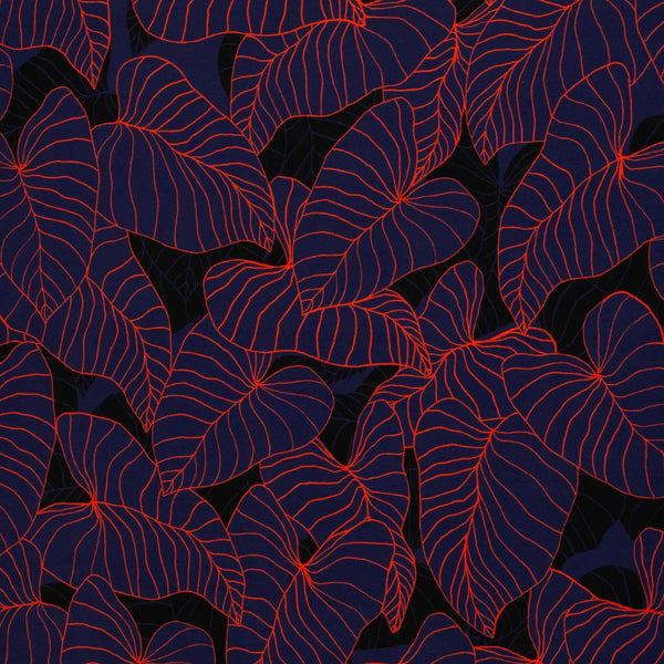 Viskose Webware - Tropical Forest by Thorsten Berger - Lila (Meterware ab 0.50m)