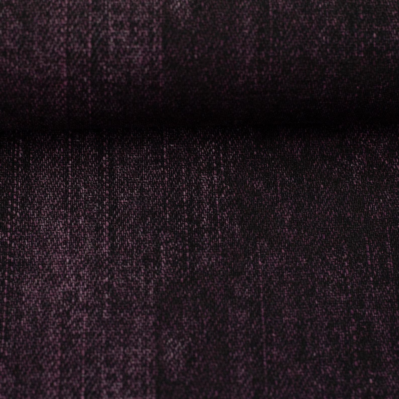 French Terry Stoff - Denim lila (Meterware ab 0.50m)