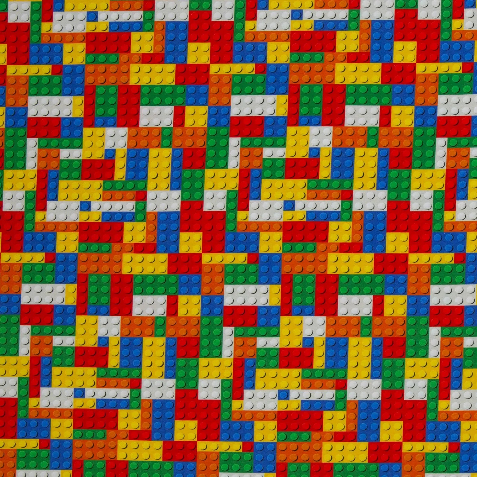 Jersey Stoff - Lego, Bausteine (Elias) (Meterware ab 0.50m)