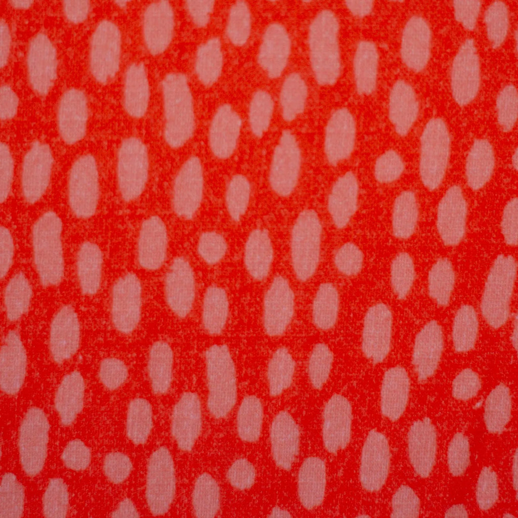 Musselin Stoff (glatt) - Red Dots - Punkte (Meterware ab 0.50m)