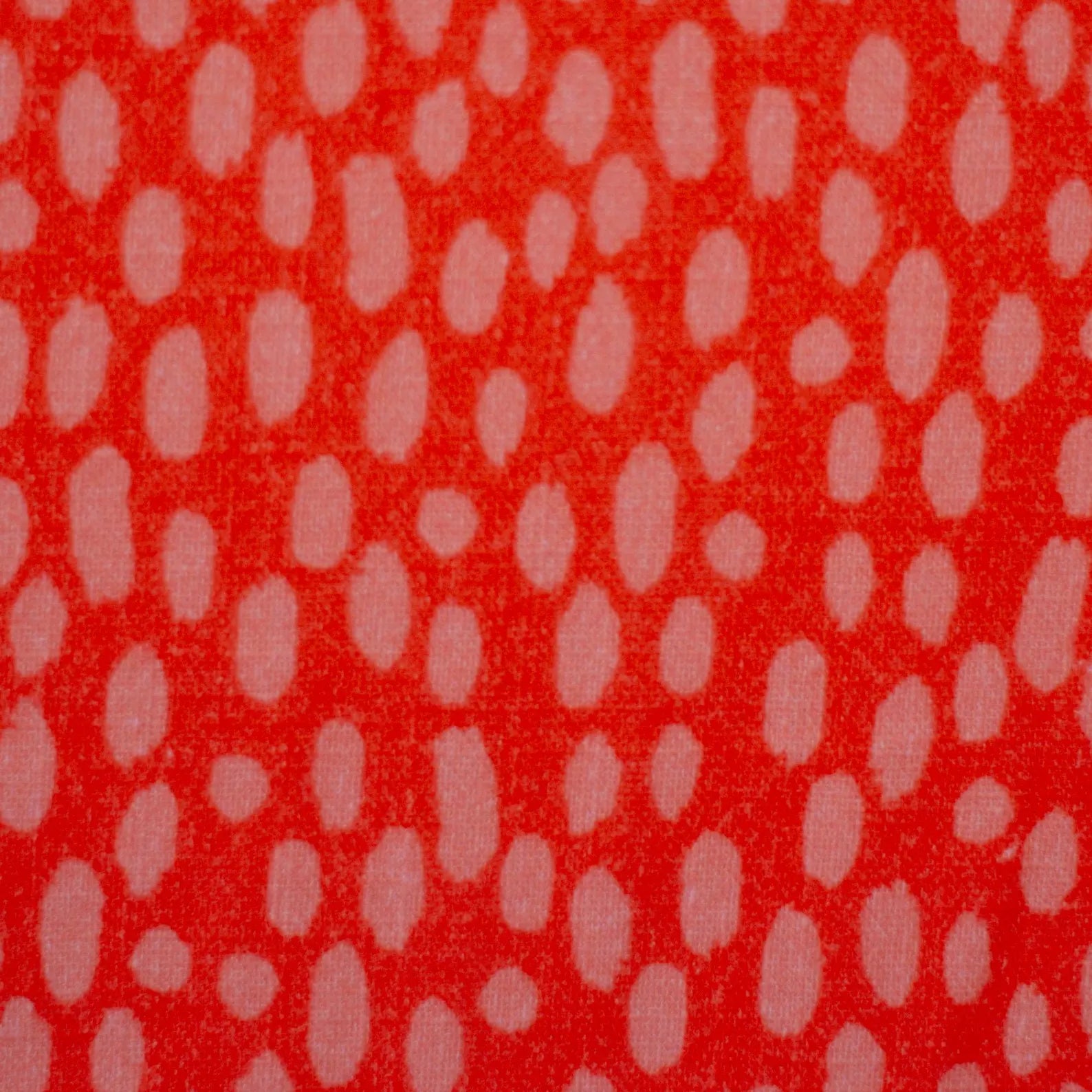 Musselin Stoff (glatt) - Red Dots - Punkte (Meterware ab 0.50m)