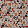 Canvas - Dekostoff - Cats Katzen - Linde (Meterware ab 0.50m)