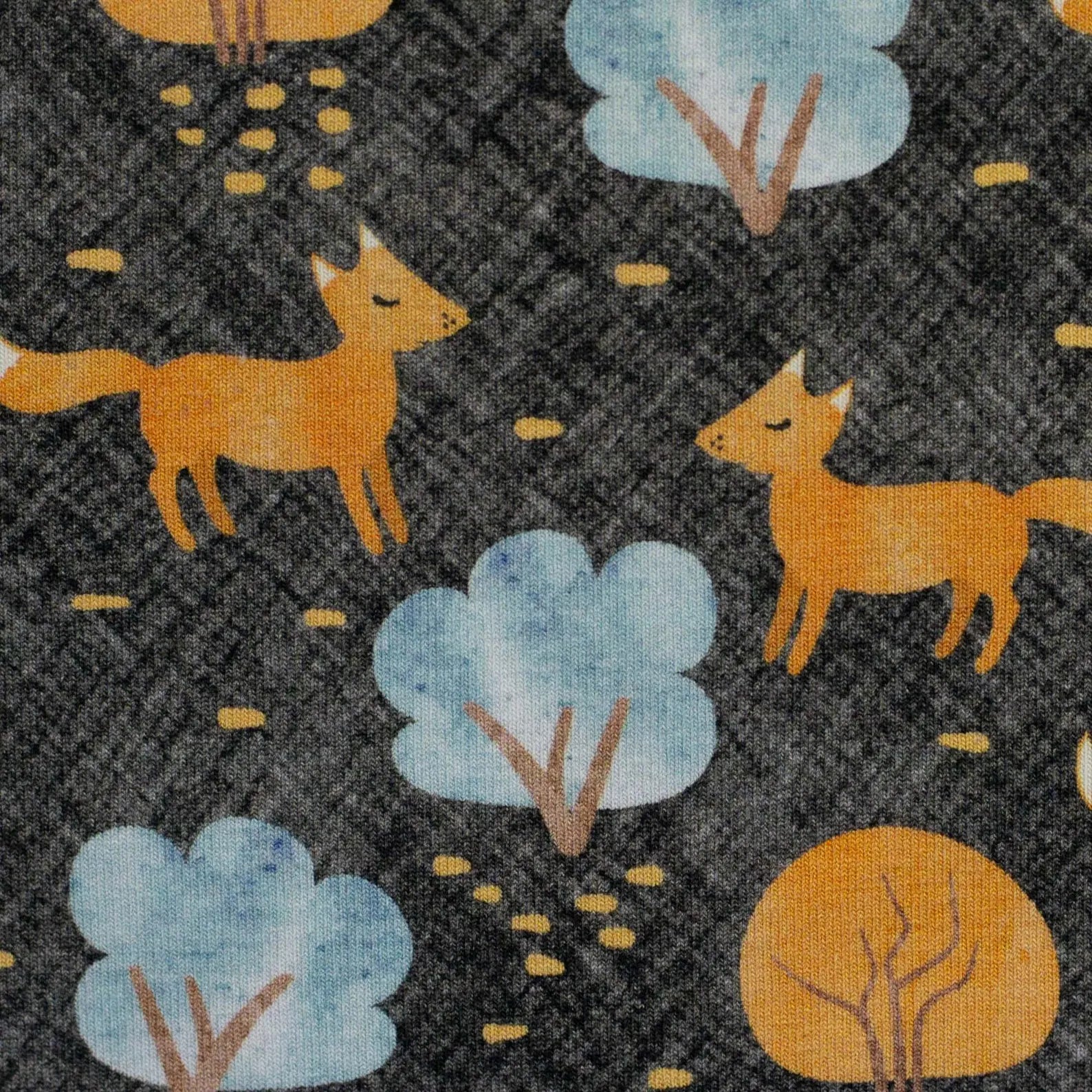 Jersey Stoff - Waldtiere - Finn (Meterware ab 0.50m)